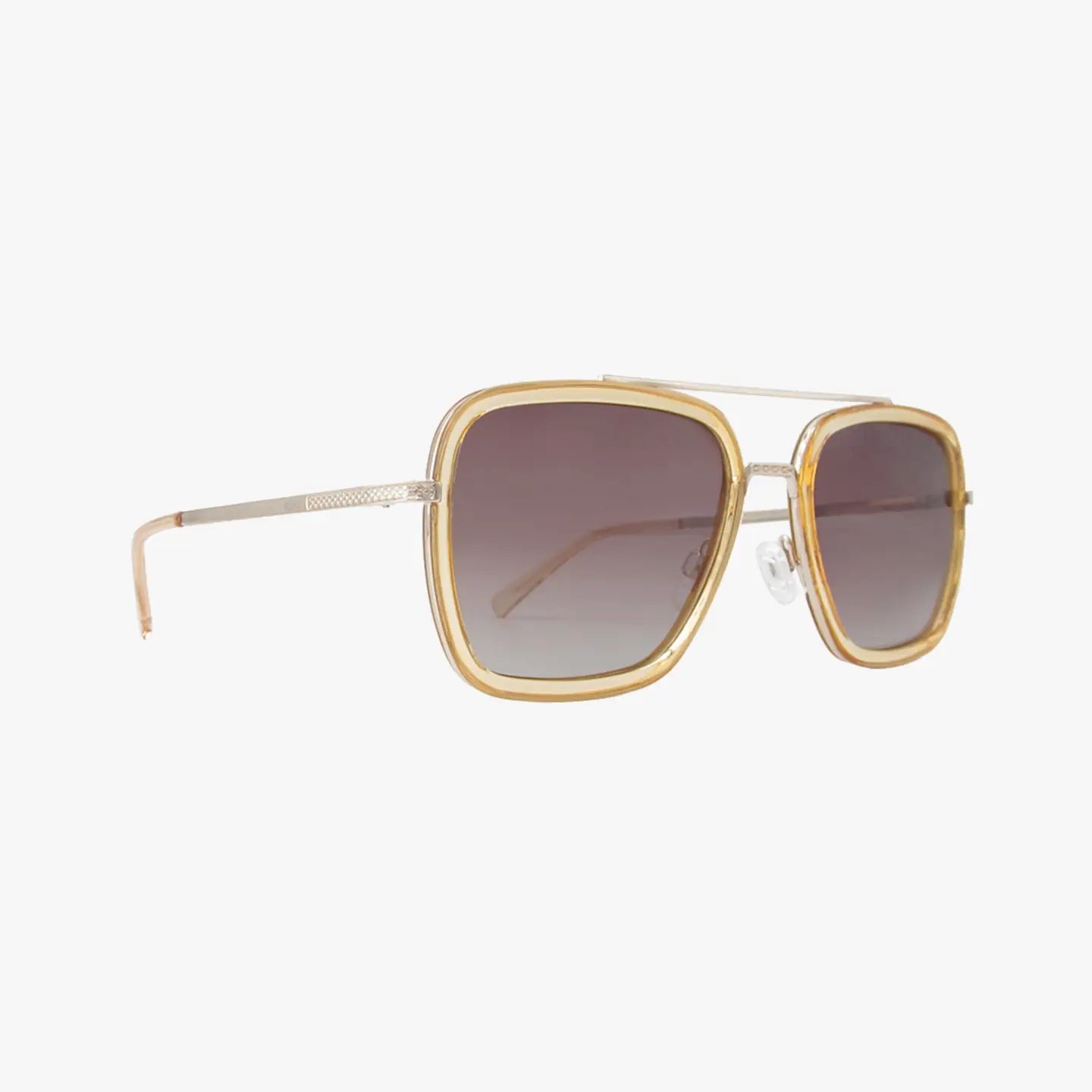 Lex Champagne Metal Sunglasses