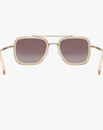 Lex Champagne Metal Sunglasses