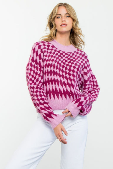 Diamonds Mock Neck Sweater