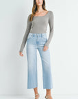 Scissor Cut Wide Leg Denim