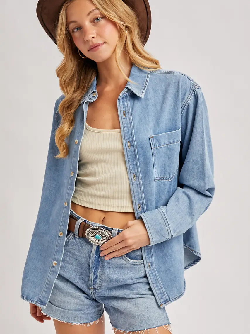 Georgia Denim Button Down