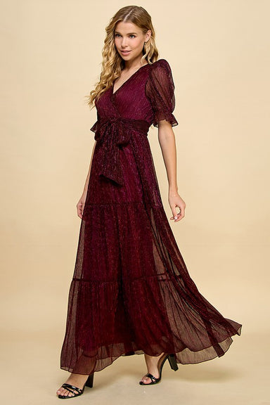 Lily Glitter Tiered Dress