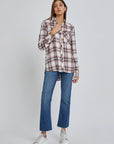 Lisa Plaid Flannel Shirt - Plus Size