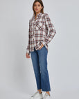 Lisa Plaid Flannel Shirt - Plus Size