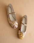 Laina Floral Ballet Pointe Flat