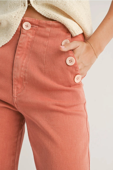 Mariah Button Detailed Pants