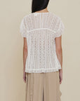 Mackenzie Lace Ruffle Blouse