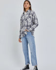 Maddie Oversized Boyfriend Flannel Shirt - Plus Size