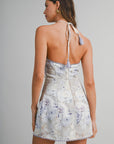 Lillian Linen Floral Mini Dress