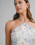 Lillian Linen Floral Mini Dress