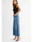 Scissor Cut Wide Leg Denim