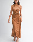 Lacie Draw String Shirring Maxi Dress