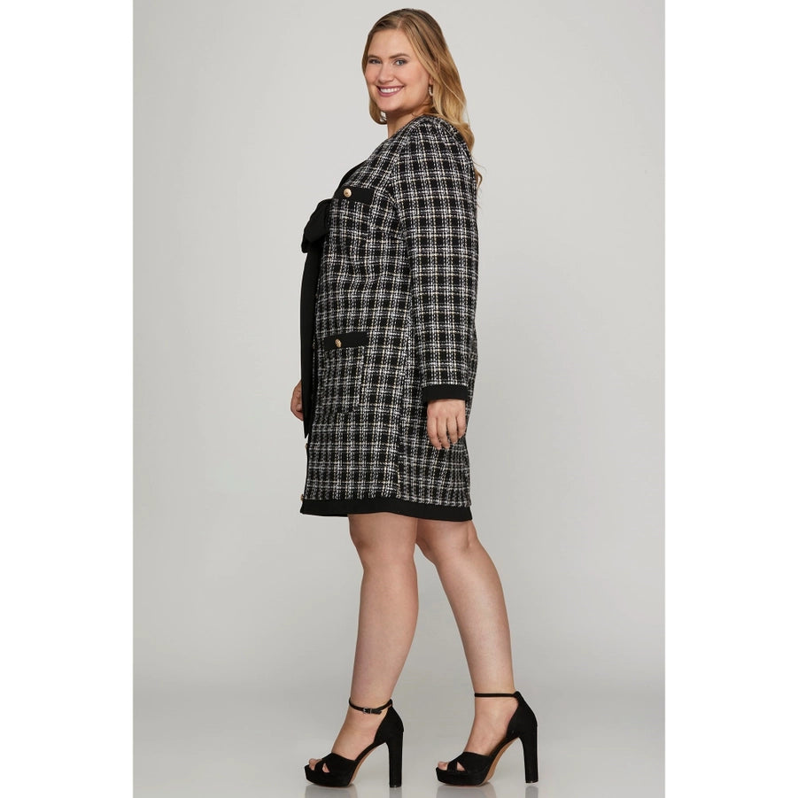 Molly Tweed Dress - Plus Size