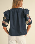 Vera Floral Embroidered Blouse