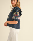 Vera Floral Embroidered Blouse