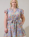 Coco Ruffle Mini Dress - Plus Size
