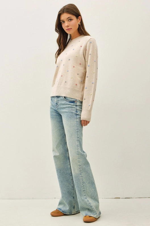 Darcie Dotted Knit Sweater