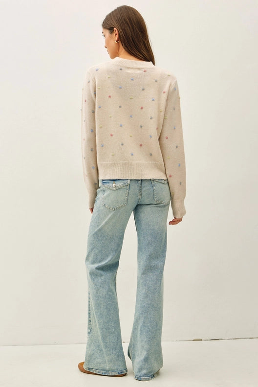 Darcie Dotted Knit Sweater