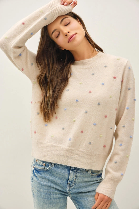 Darcie Dotted Knit Sweater