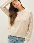 Darcie Dotted Knit Sweater