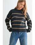 Stripe Round Neck Sweater
