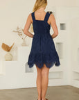 Soren Scalloped Hem Eyelet Dress