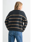 Stripe Round Neck Sweater