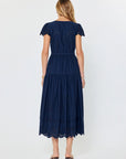 Eve Eyelet Embroidered Maxi Dress