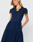 Eve Eyelet Embroidered Maxi Dress