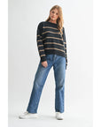 Stripe Round Neck Sweater