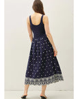 Olivia Sleeveless Scallop Midi Dress