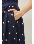 Olivia Sleeveless Scallop Midi Dress