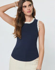 Carrie Crochet Trim Tank