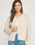 Eliza Embroidered Knit Cardigan