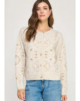 Eliza Embroidered Knit Cardigan