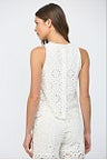 Eliza Eyelet Sleeveless Top