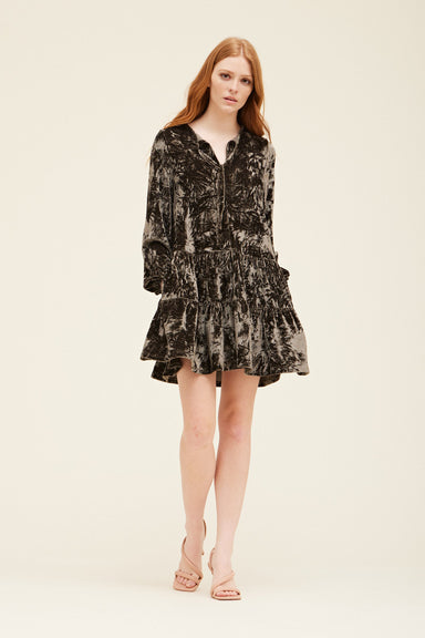 Crushed Velvet Mini Dress