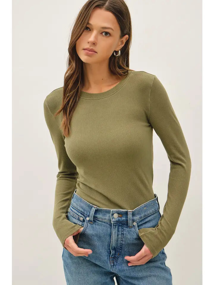 Rylan Ribbed Crewneck Top