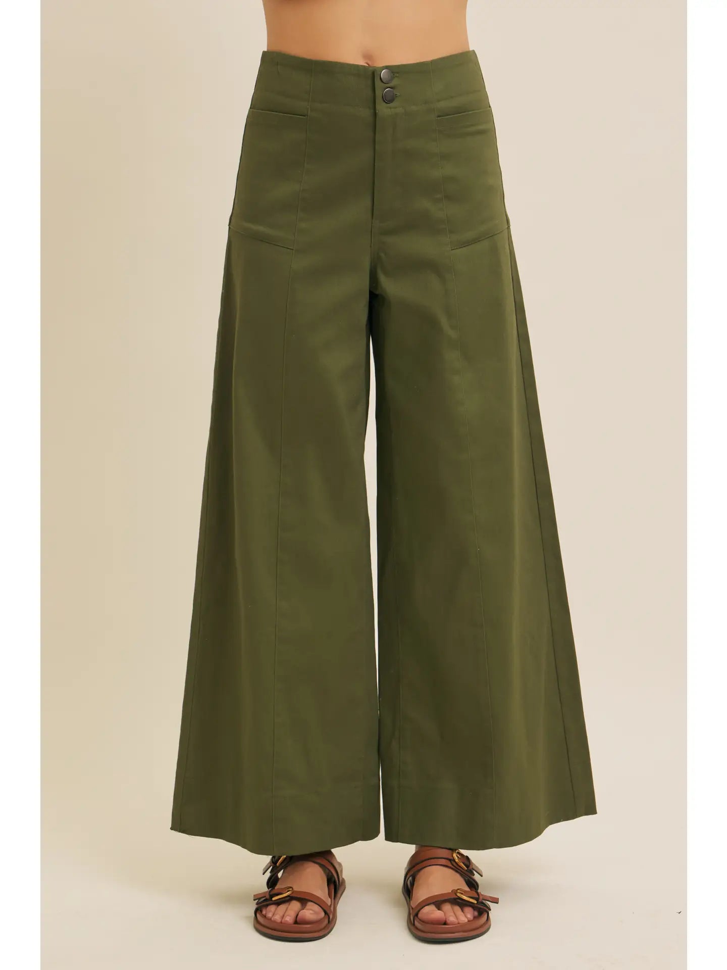 Maggie Wide Leg Ankle Pants