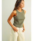 Melanie Mini Ribbed Knit Tank