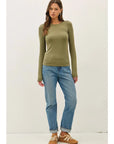 Rylan Ribbed Crewneck Top