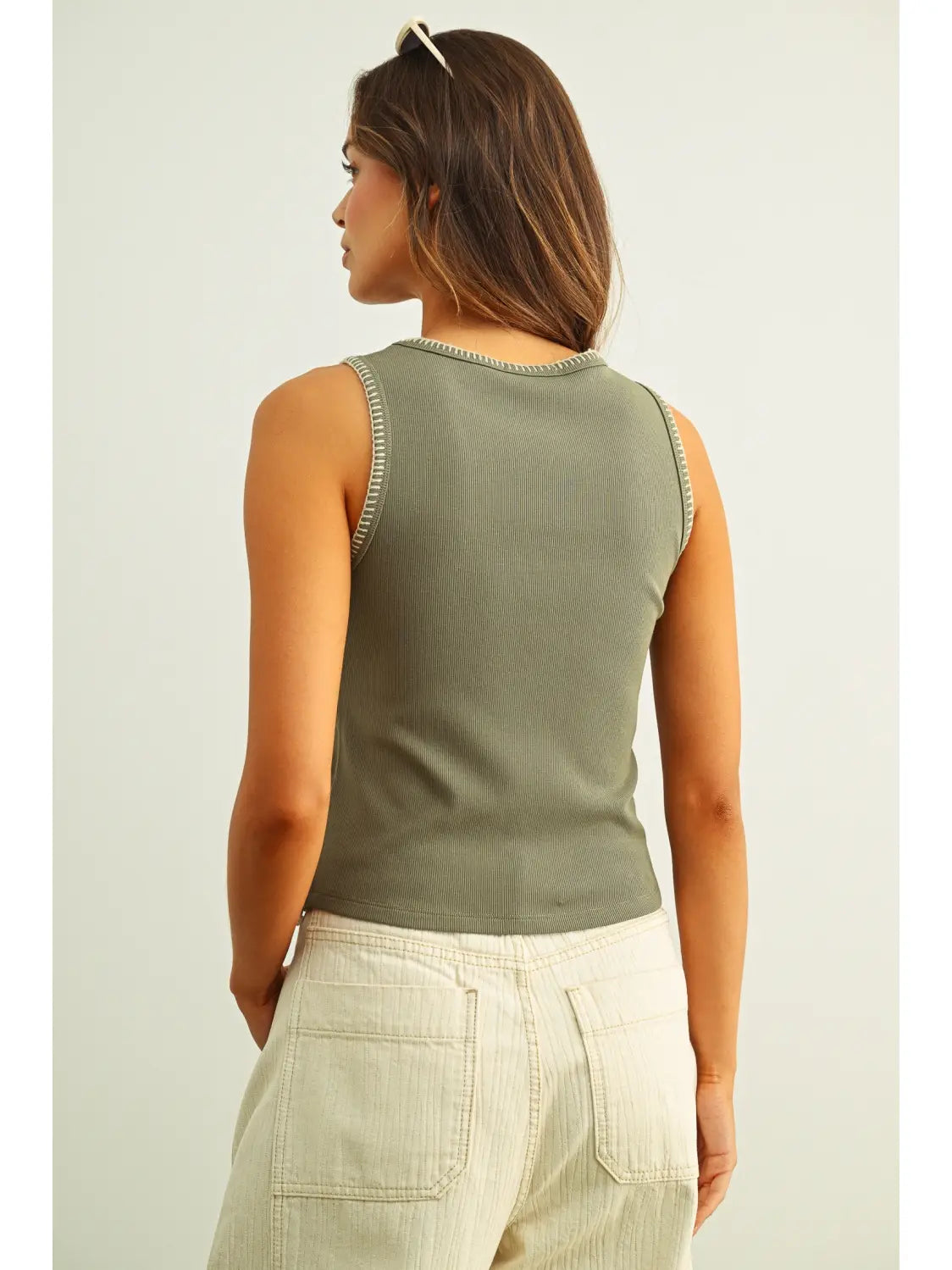 Melanie Mini Ribbed Knit Tank
