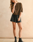 Bri Short Sleeve Sweater