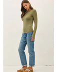 Rylan Ribbed Crewneck Top