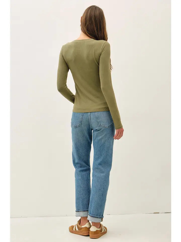 Rylan Ribbed Crewneck Top