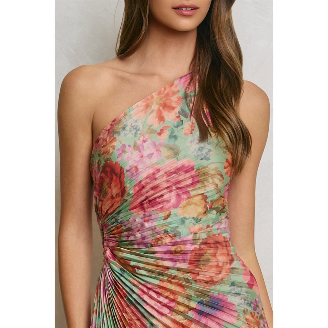 alani maxi dress Women's Alani Voile Dress in Teal Brushed Ombre by YFB