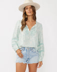 Ophelia Lace Trim Blouse