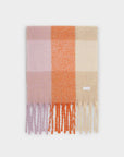 Checked Tassel Scarf