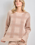 Parker Plaid Knit Sweater - Plus Size