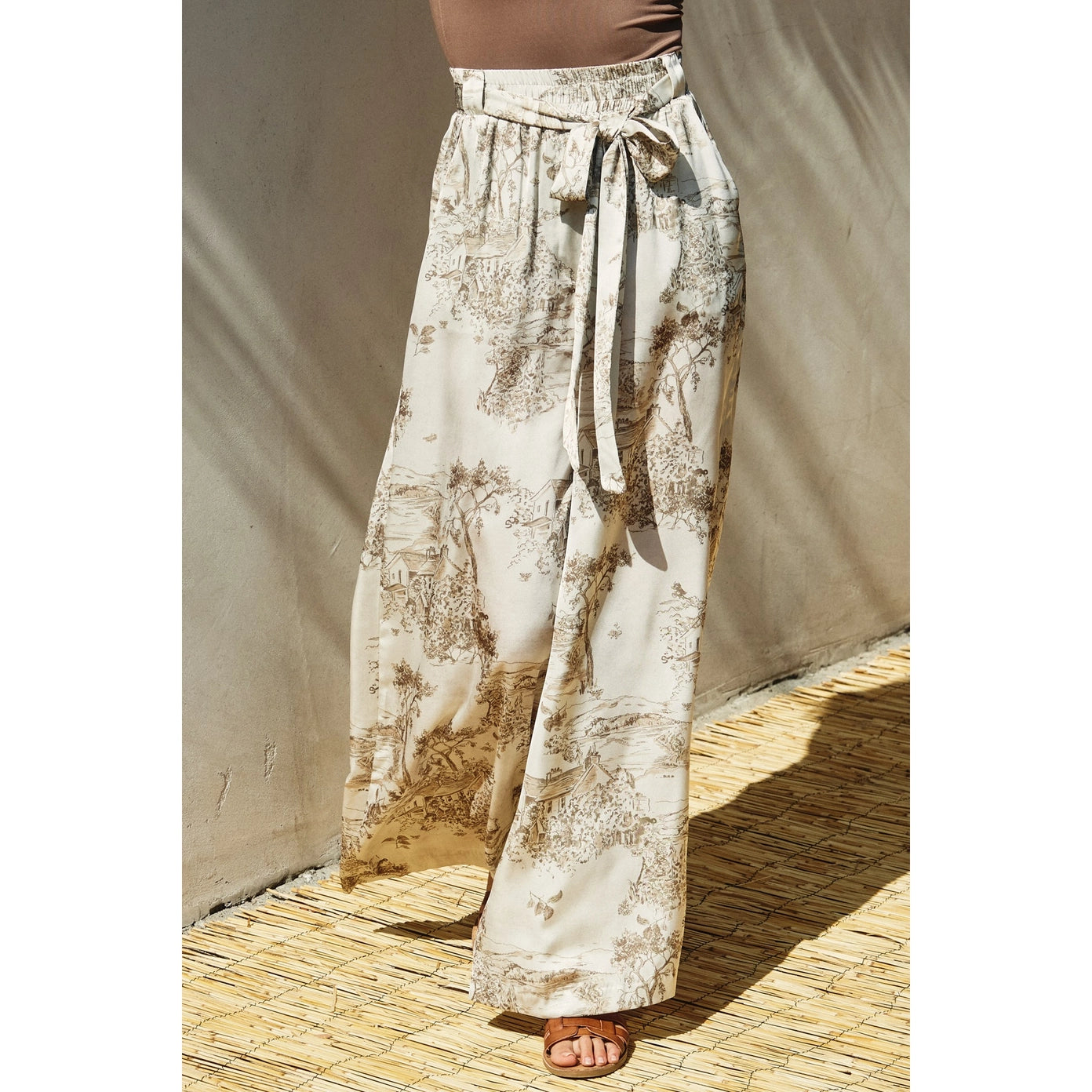 Lenora Satin Wide Leg Pants